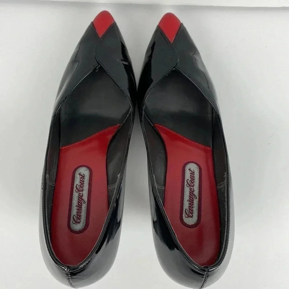 Vintage pin up rockabilly pointed toe kitten high  heels size 6.5 - Picture 6 of 15